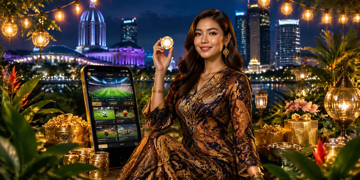 Penyokong sukan Selangor dengan motif batik menyaksikan pertaruhan sukan dalam talian